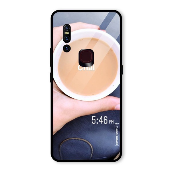 Evening Tea Glass Back Case for Vivo V15