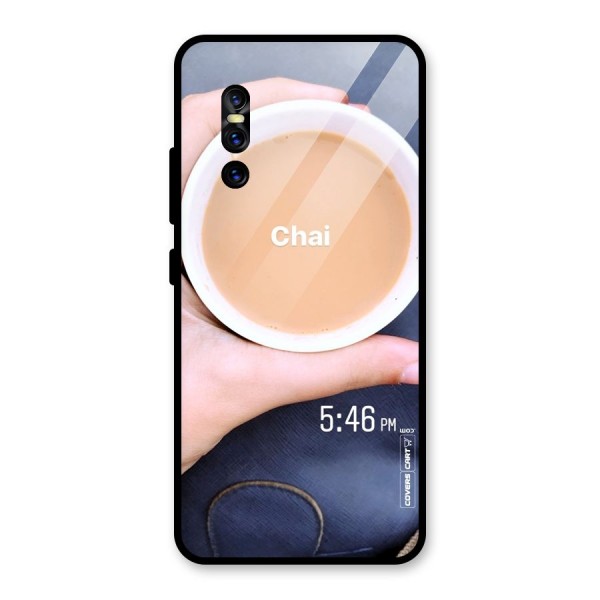 Evening Tea Glass Back Case for Vivo V15 Pro