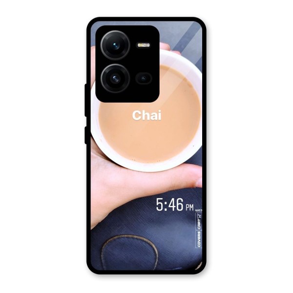 Evening Tea Glass Back Case for Vivo V25