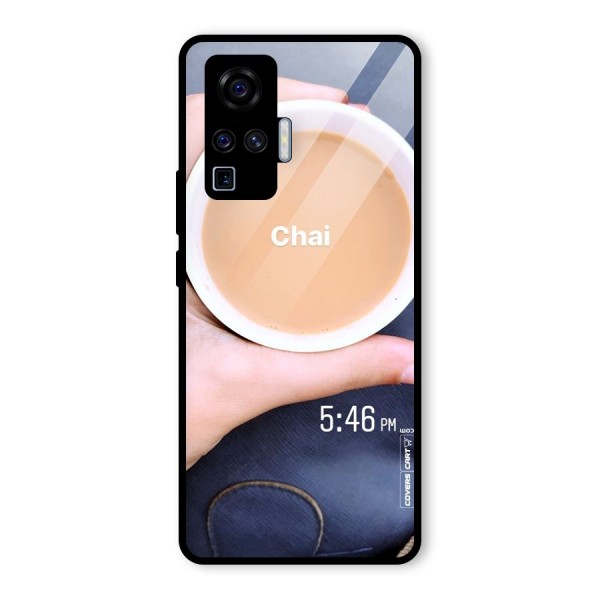 Evening Tea Glass Back Case for Vivo X50 Pro