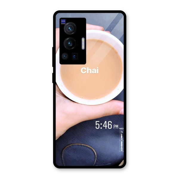 Evening Tea Glass Back Case for Vivo X70 Pro