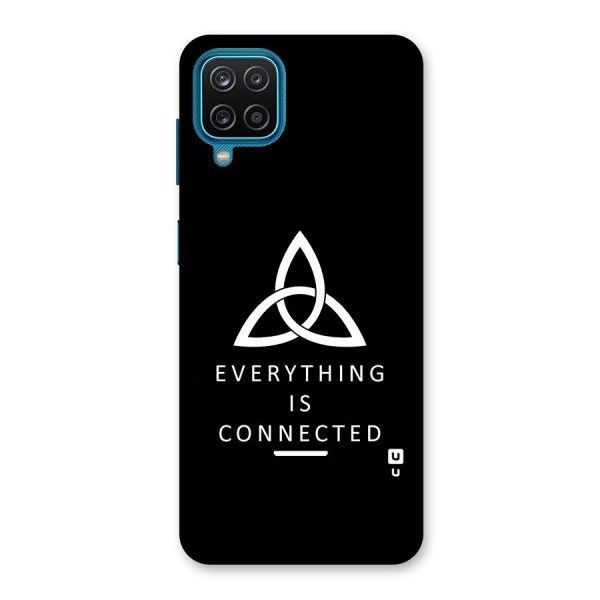 Everything is Connected Typography Back Case for Galaxy F12