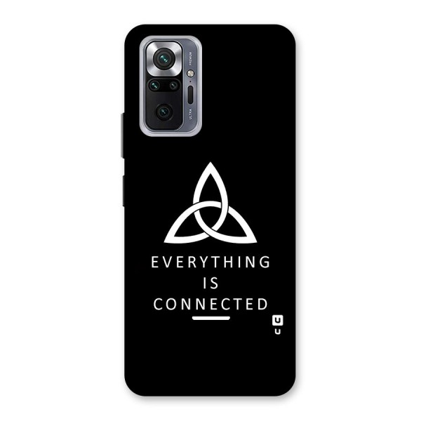 Everything is Connected Typography Back Case for Redmi Note 10 Pro