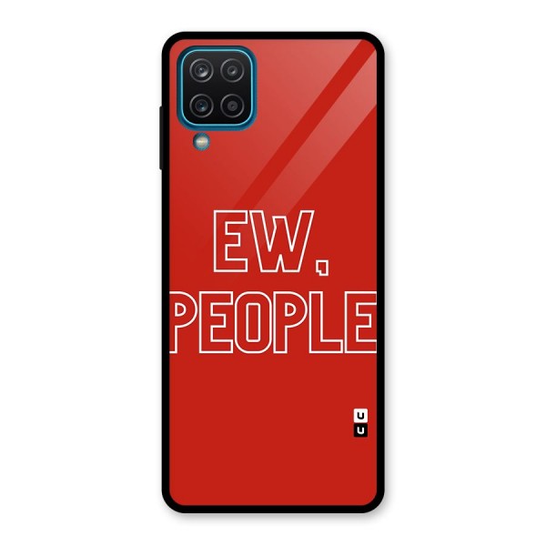 Ew People Glass Back Case for Galaxy A12