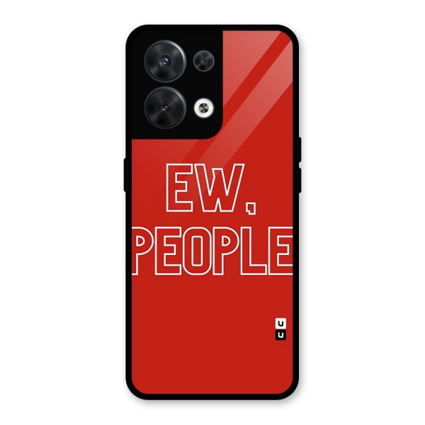 Ew People Glass Back Case for Oppo Reno8 5G