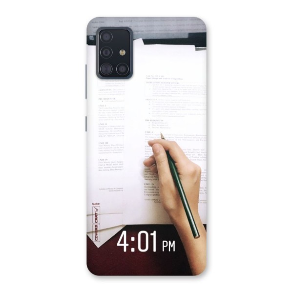 Exam Time Blues Back Case for Galaxy A51