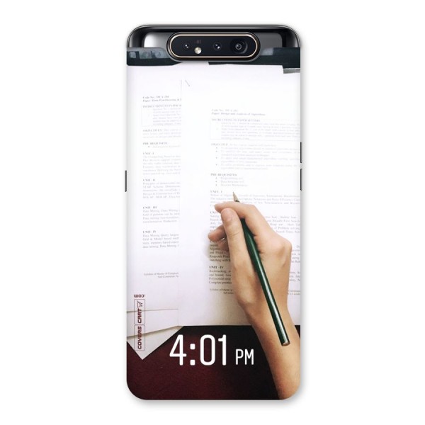 Exam Time Blues Back Case for Galaxy A80