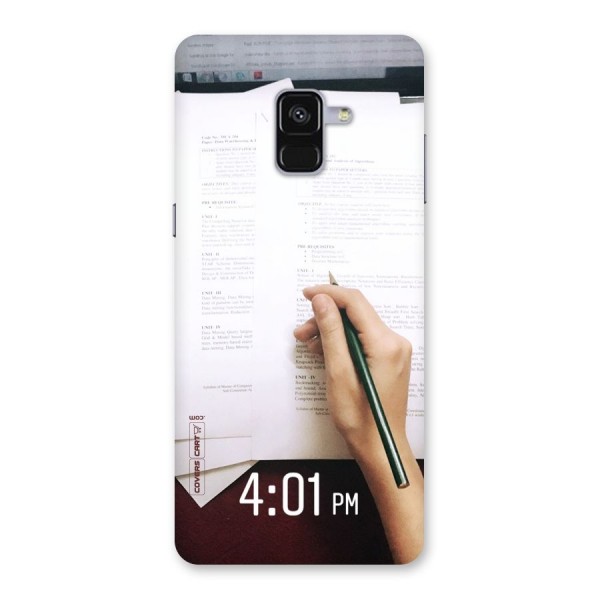 Exam Time Blues Back Case for Galaxy A8 Plus