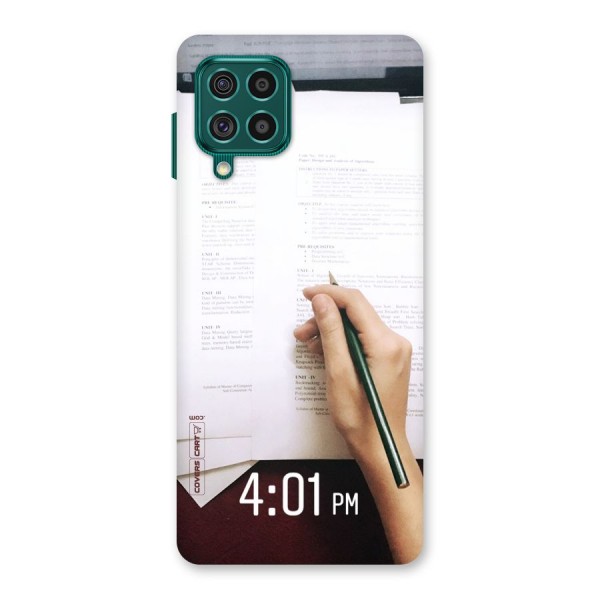 Exam Time Blues Back Case for Galaxy F62