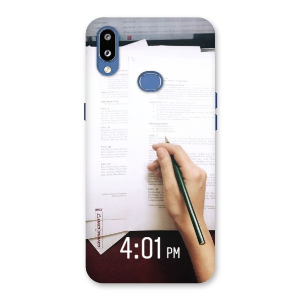 Exam Time Blues Back Case for Galaxy M01s