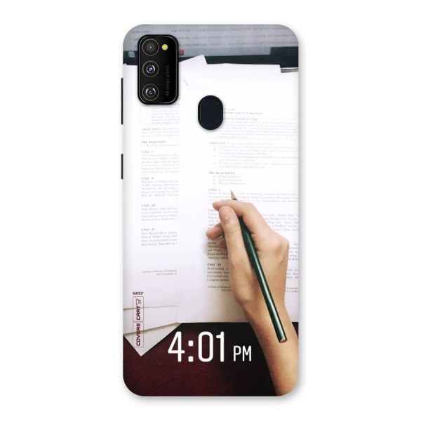 Exam Time Blues Back Case for Galaxy M21