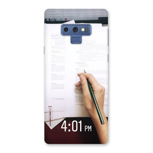 Exam Time Blues Back Case for Galaxy Note 9