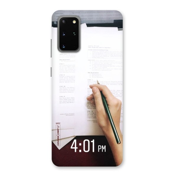 Exam Time Blues Back Case for Galaxy S20 Plus