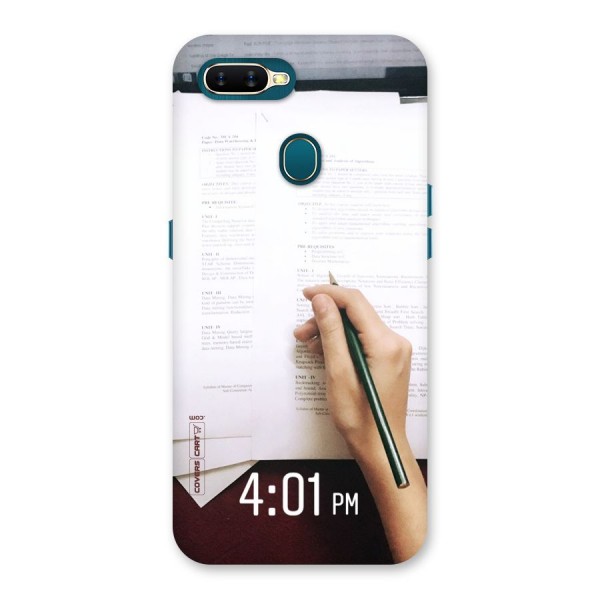 Exam Time Blues Back Case for Oppo A12