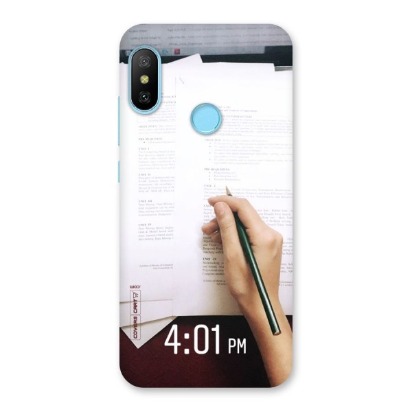 Exam Time Blues Back Case for Redmi 6 Pro