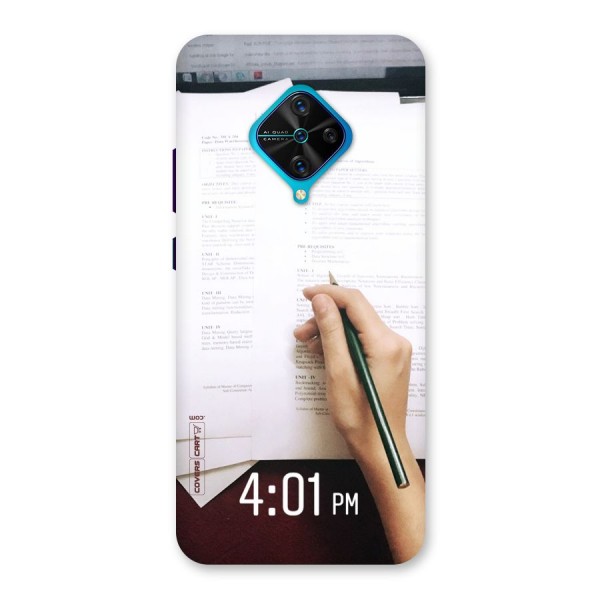 Exam Time Blues Back Case for Vivo S1 Pro