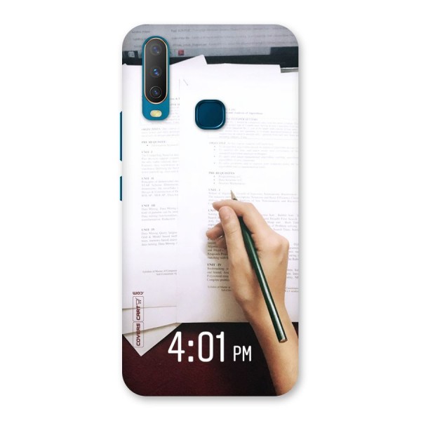 Exam Time Blues Back Case for Vivo U10