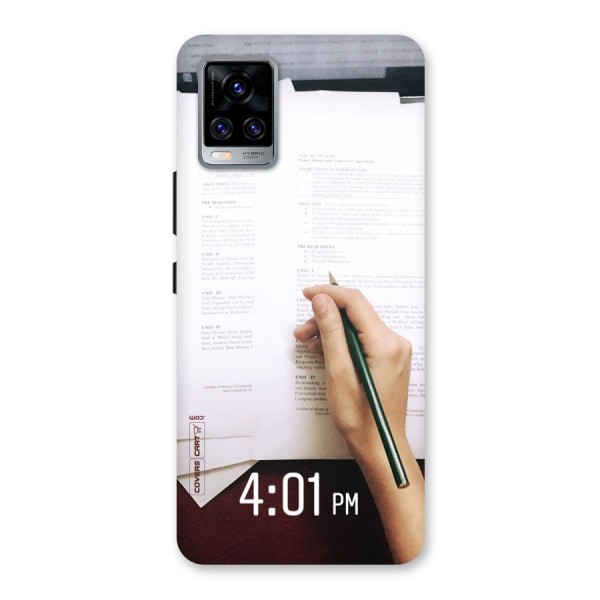 Exam Time Blues Back Case for Vivo V20 Pro