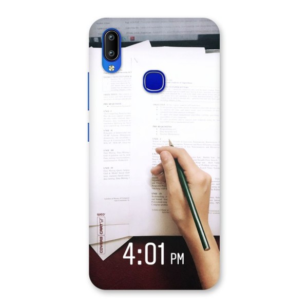 Exam Time Blues Back Case for Vivo Y91