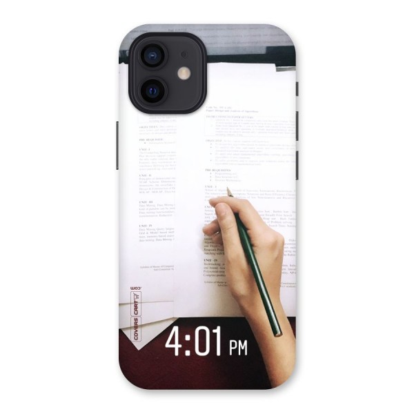 Exam Time Blues Back Case for iPhone 12