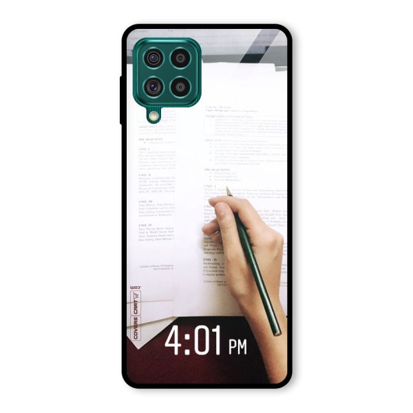 Exam Time Blues Glass Back Case for Galaxy F62