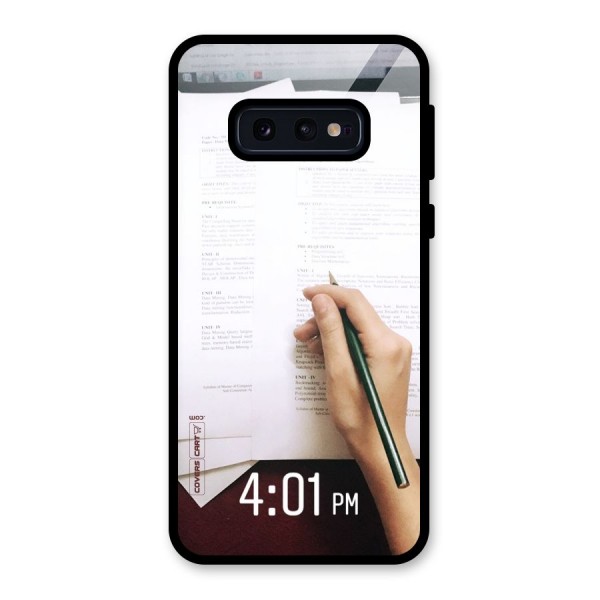 Exam Time Blues Glass Back Case for Galaxy S10e