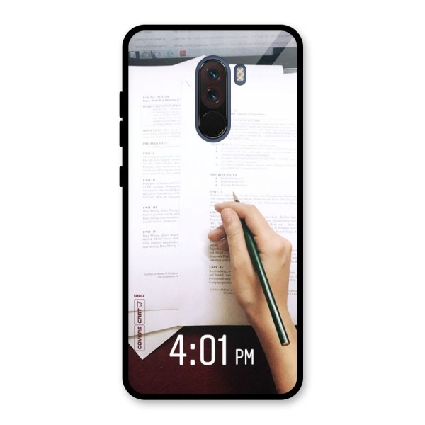 Exam Time Blues Glass Back Case for Poco F1