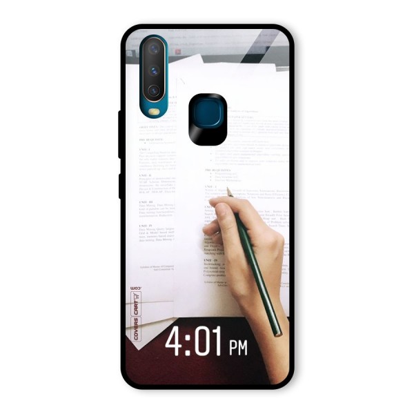 Exam Time Blues Glass Back Case for Vivo Y12