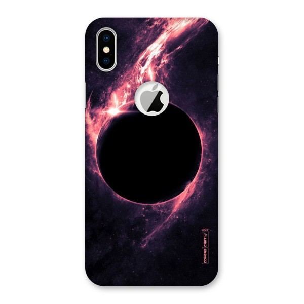 Exotic Design Back Case for iPhone XS Logo Cut