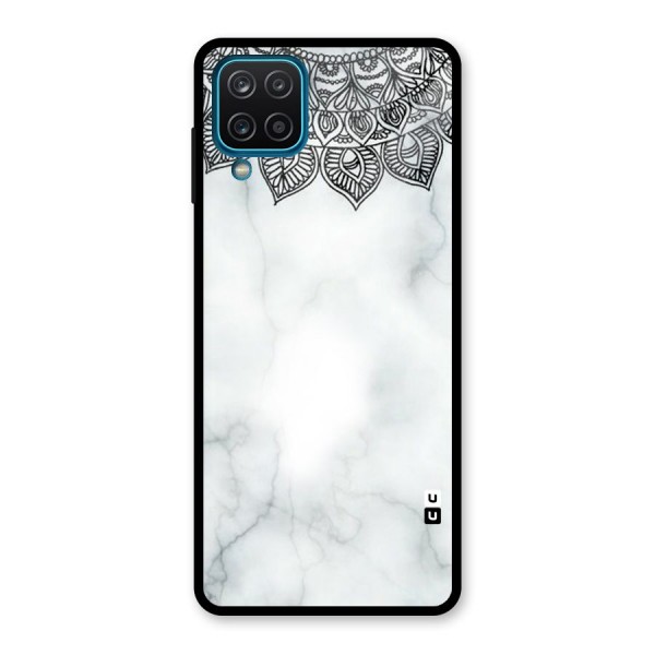 Exotic Marble Pattern Glass Back Case for Galaxy A12