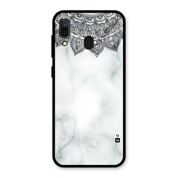 Exotic Marble Pattern Glass Back Case for Galaxy A30