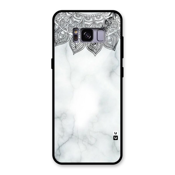 Exotic Marble Pattern Glass Back Case for Galaxy S8