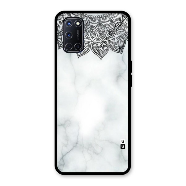 Exotic Marble Pattern Glass Back Case for Oppo A52