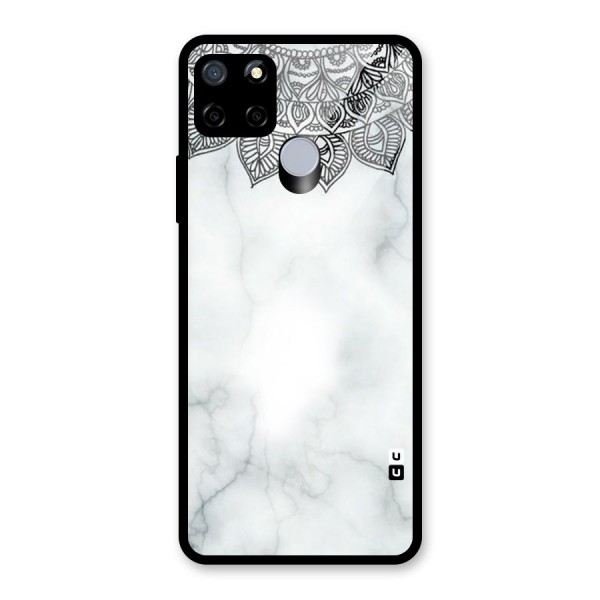 Exotic Marble Pattern Glass Back Case for Realme C15