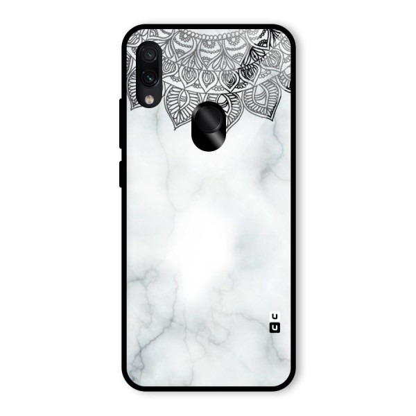 Exotic Marble Pattern Glass Back Case for Redmi Note 7S