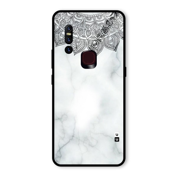 Exotic Marble Pattern Glass Back Case for Vivo V15