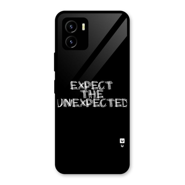 Expect The Unexpected Glass Back Case for Vivo Y15s