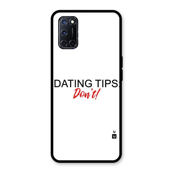 Expert Dating Tip Glass Back Case for Oppo A52