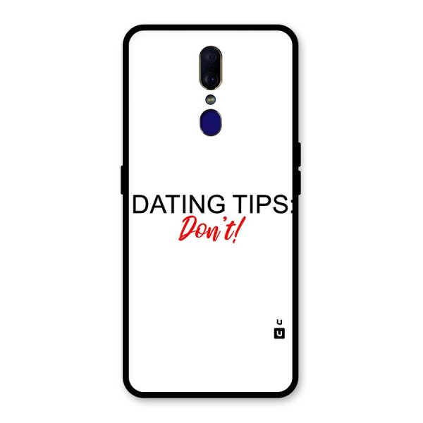 Expert Dating Tip Glass Back Case for Oppo F11