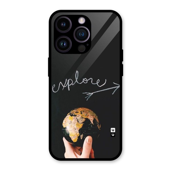 Explore World Glass Back Case for iPhone 14 Pro