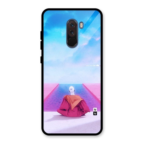 Eye Art Glass Back Case for Poco F1