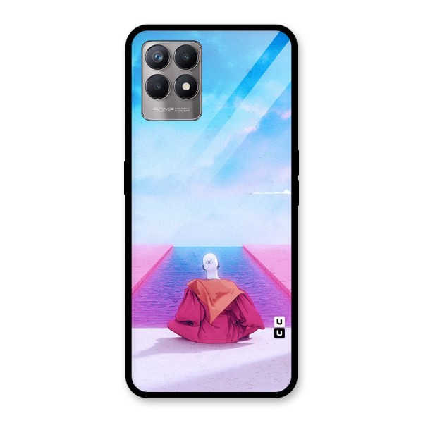 Eye Art Glass Back Case for Realme 8i