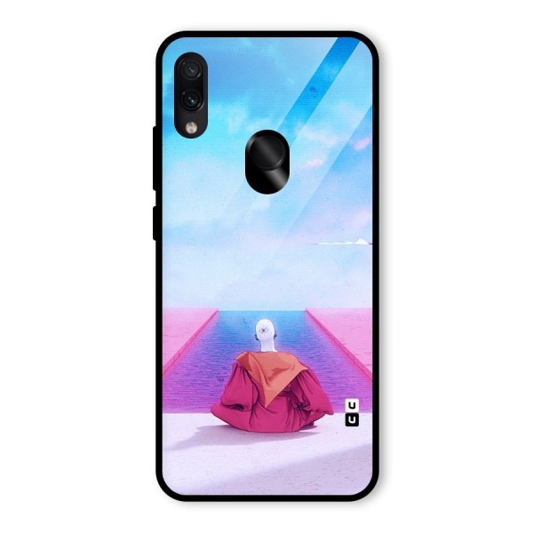 Eye Art Glass Back Case for Redmi Note 7S