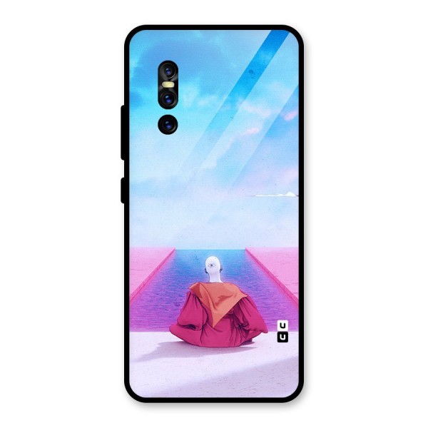 Eye Art Glass Back Case for Vivo V15 Pro