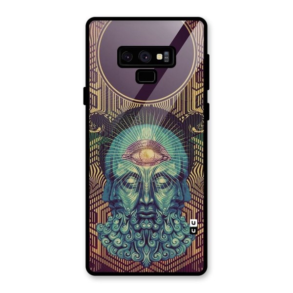 Eye Design Glass Back Case for Galaxy Note 9