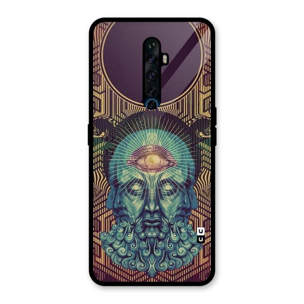 Eye Design Glass Back Case for Oppo Reno2 Z