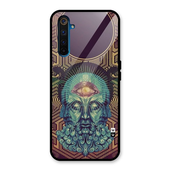 Eye Design Glass Back Case for Realme 6 Pro