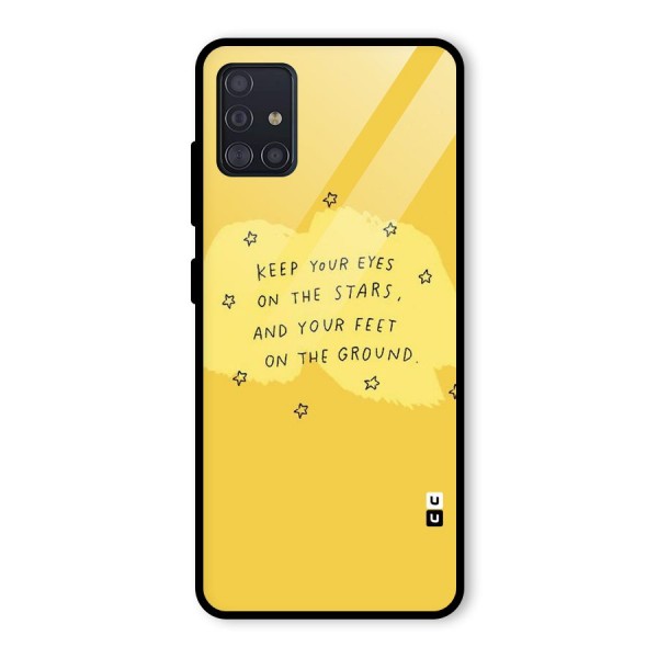 Eyes On Stars Glass Back Case for Galaxy A51