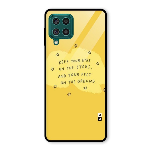 Eyes On Stars Glass Back Case for Galaxy F62