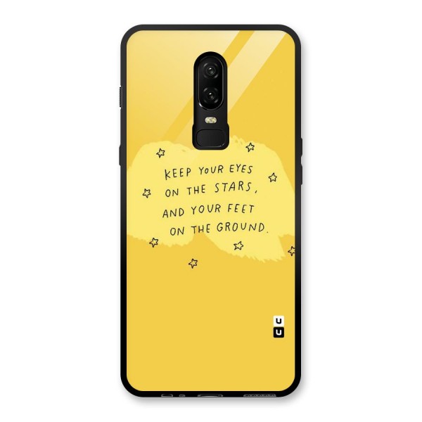 Eyes On Stars Glass Back Case for OnePlus 6